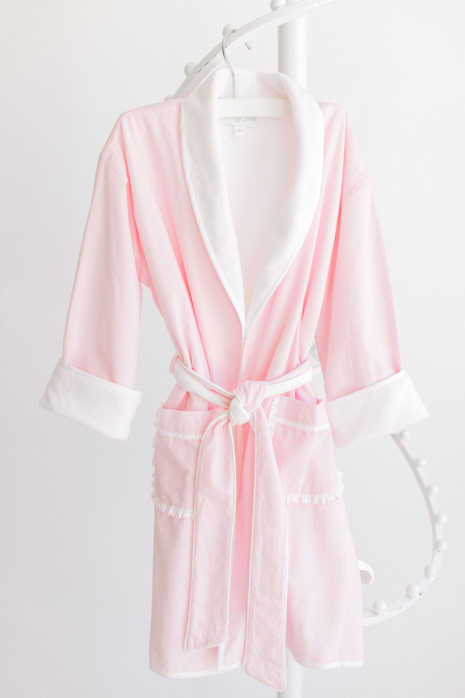 Pink Pinstripe Bathrobe