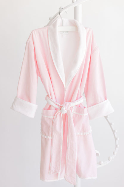 Pink Pinstripe Bathrobe