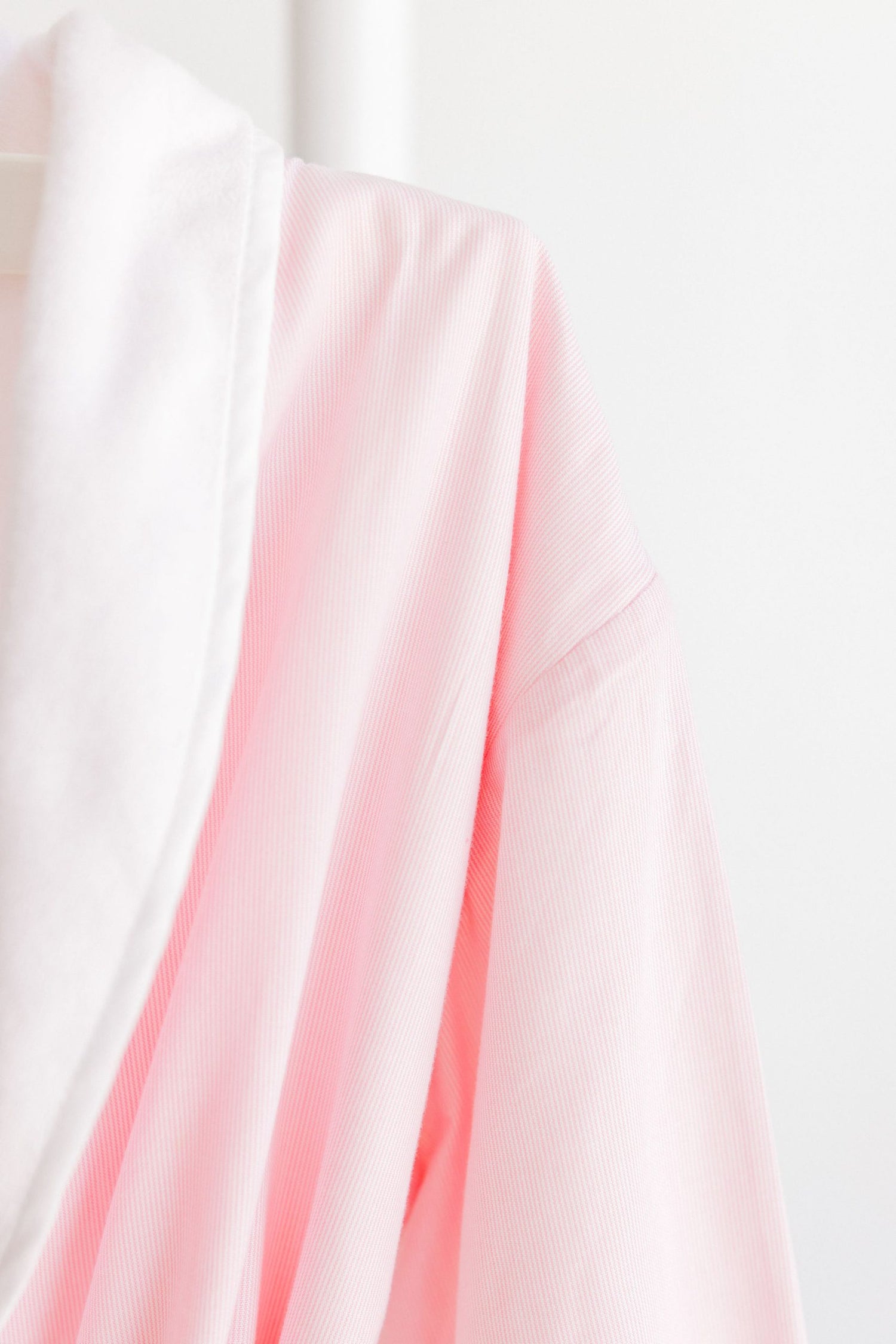 Pink Pinstripe Bathrobe