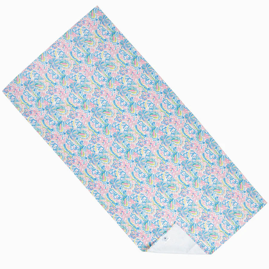 Pastel Flowers Microfiber Towel