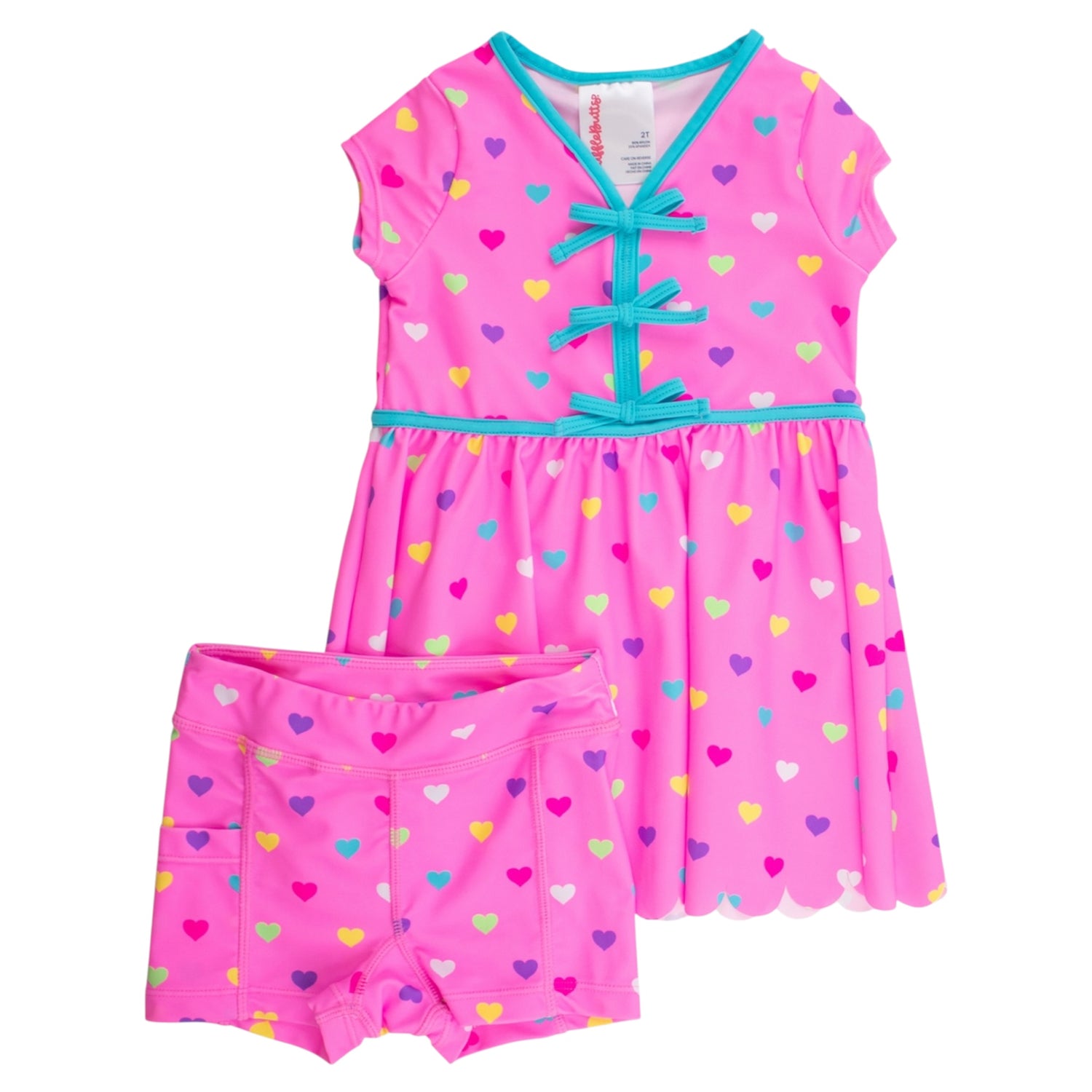 Active Dress &amp; Biker Bow Short Set