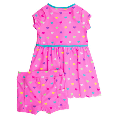 Active Dress &amp; Biker Bow Short Set