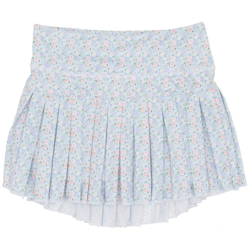 Grand Blue Flowers Mini Pleat