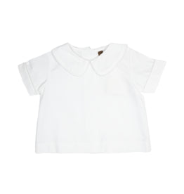 Boys Piped Short Sleeve Shirt