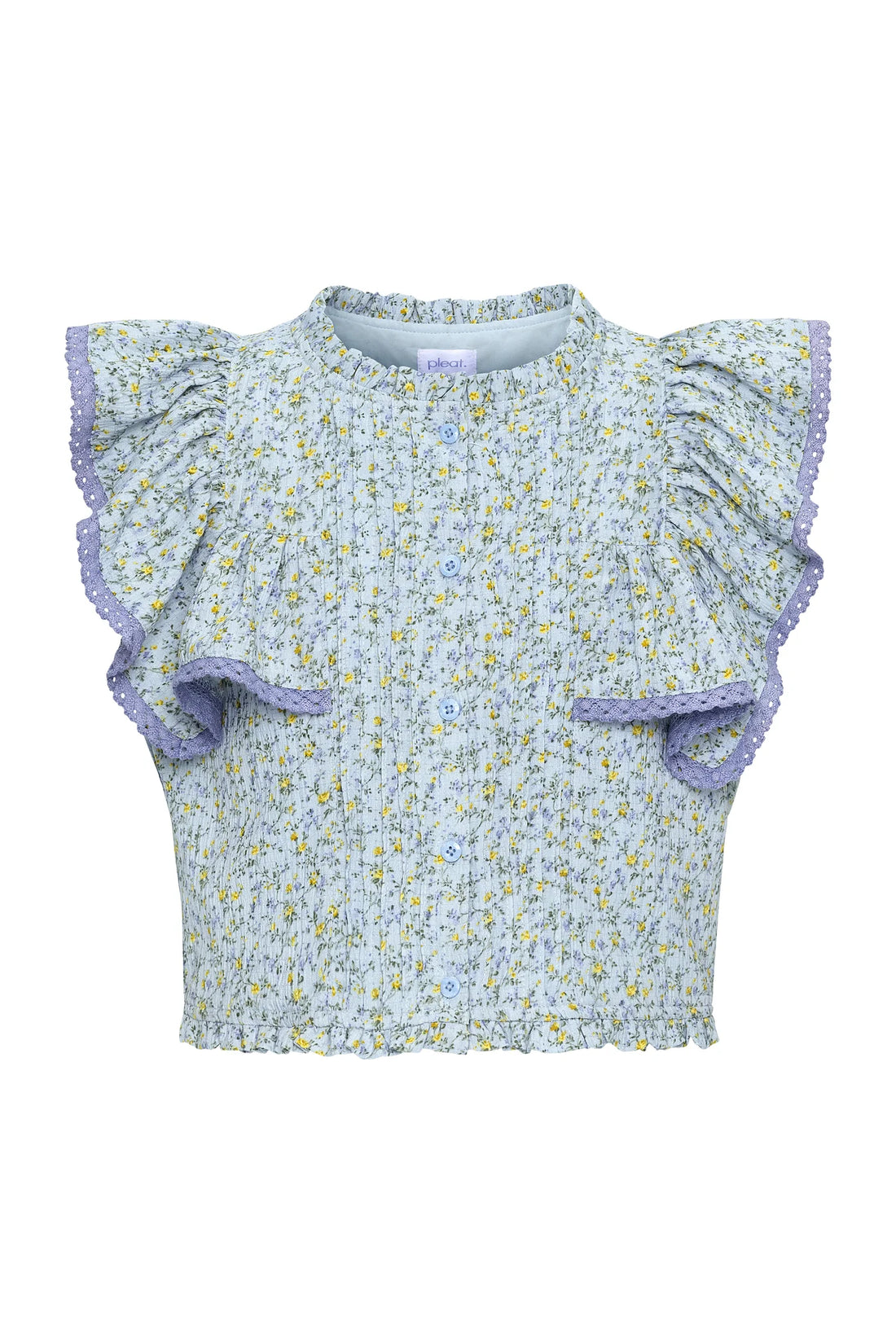 Posie Top Blue Ditsy