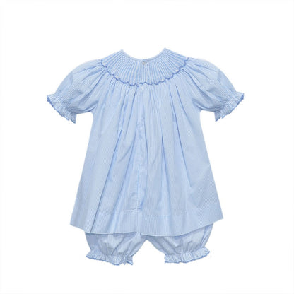 Blue Georgette Bloomer Set- Little Miss Bows