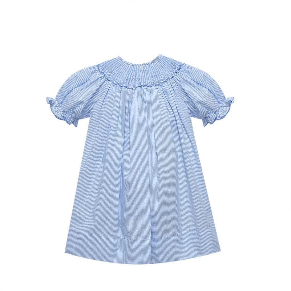 Blue Georgette Bishop Dress- Little Miss Bows