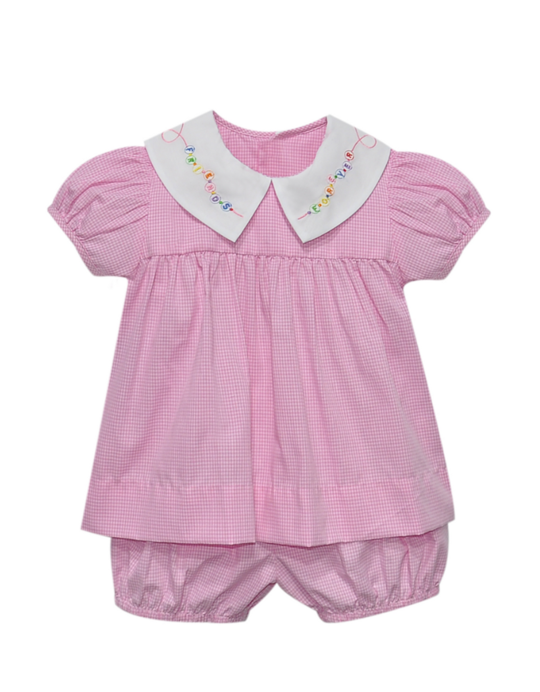 Pink Reagan Bloomer Set- Friendship Bracelet