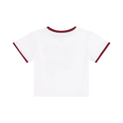 Tinsel Game Day Ringer Boxy Top