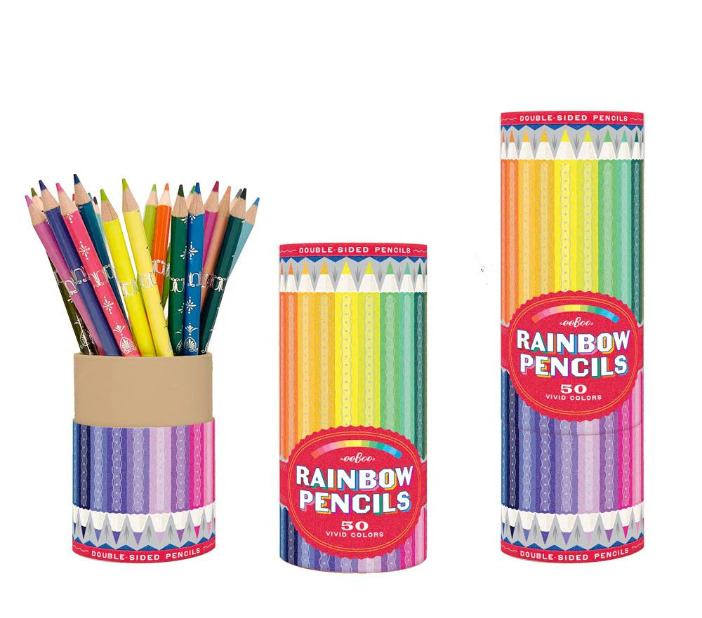 Rainbow 25pc Double-Sided Pencils