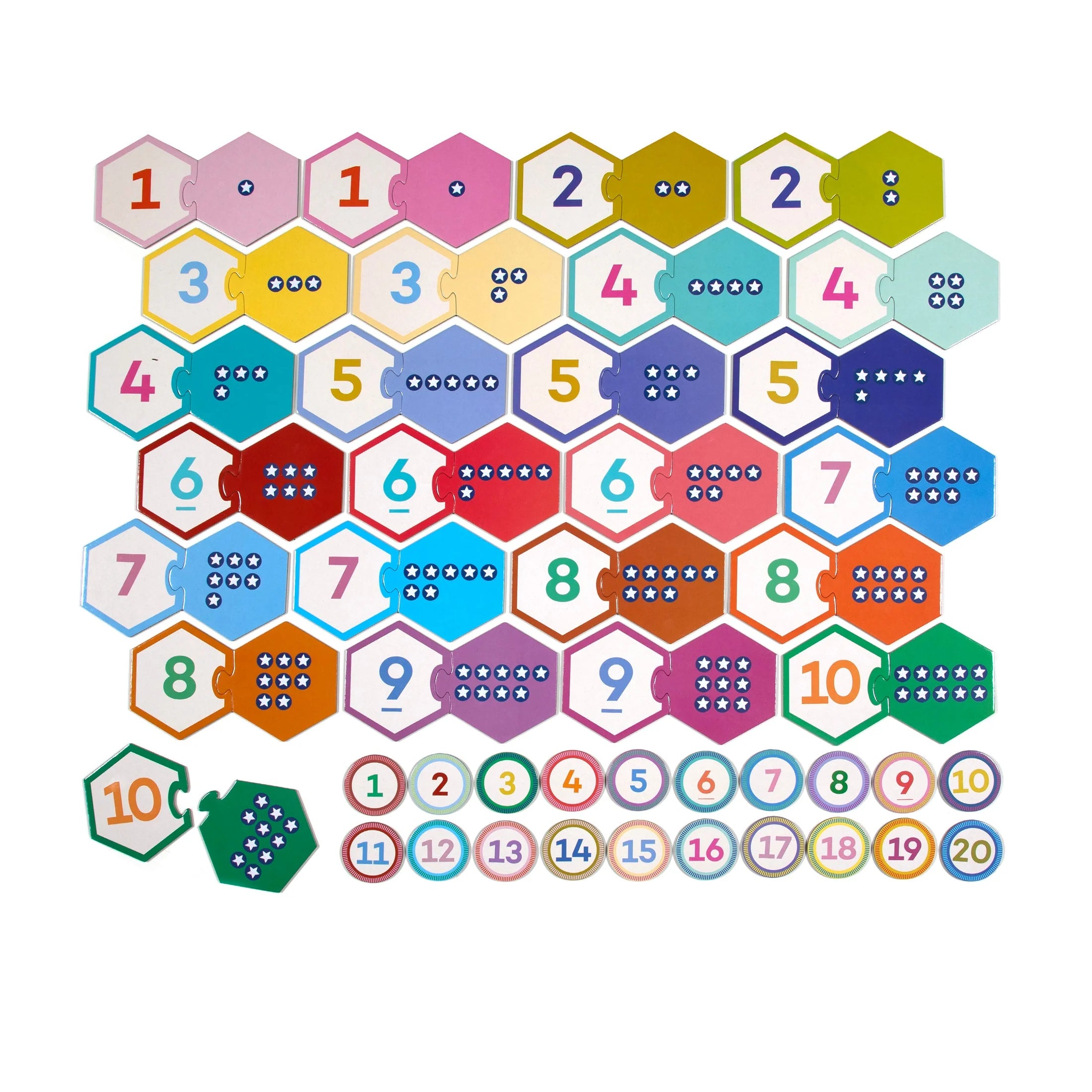 Number Hexagon PuzzPairs