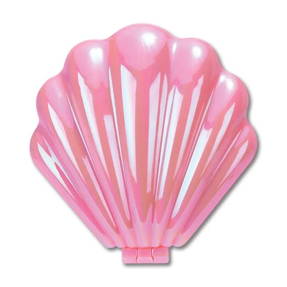 Mermaid Vibes Pop Up Shell Mirror &amp; Hair Brush