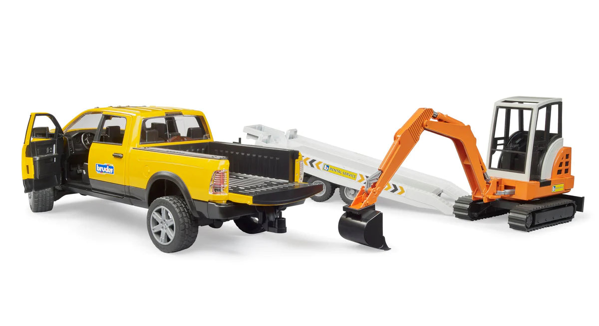 New Ram Rental Service w Trailer and Mini Excavator