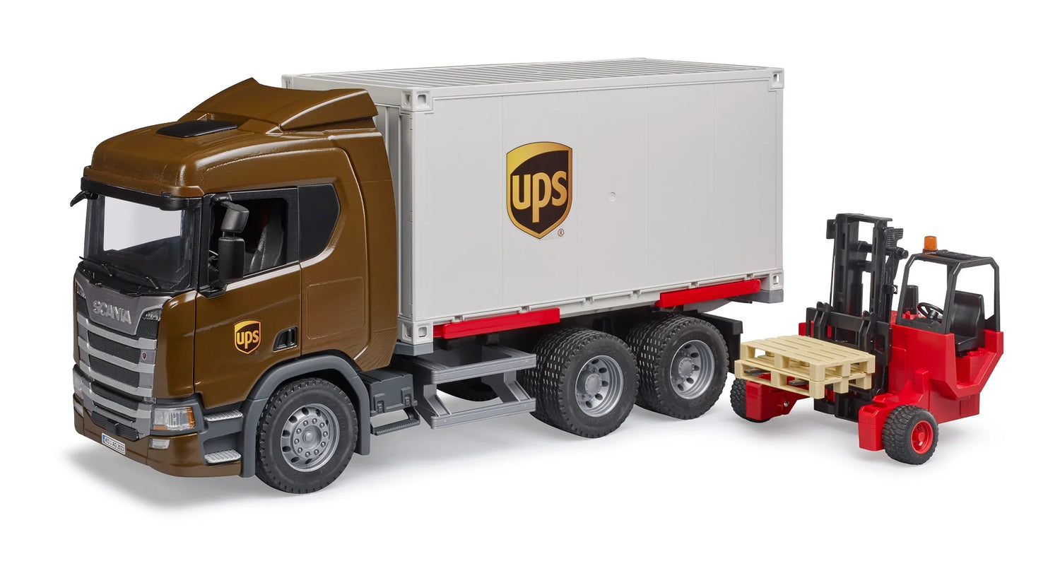 Scania Super 560R UPS Logistsics Truck w Forklift