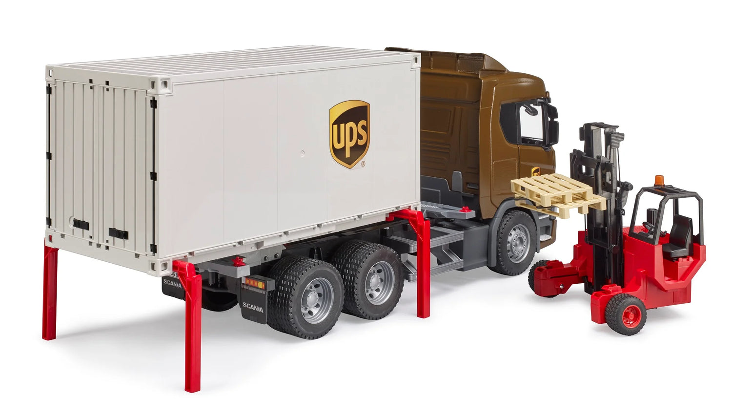 Scania Super 560R UPS Logistsics Truck w Forklift