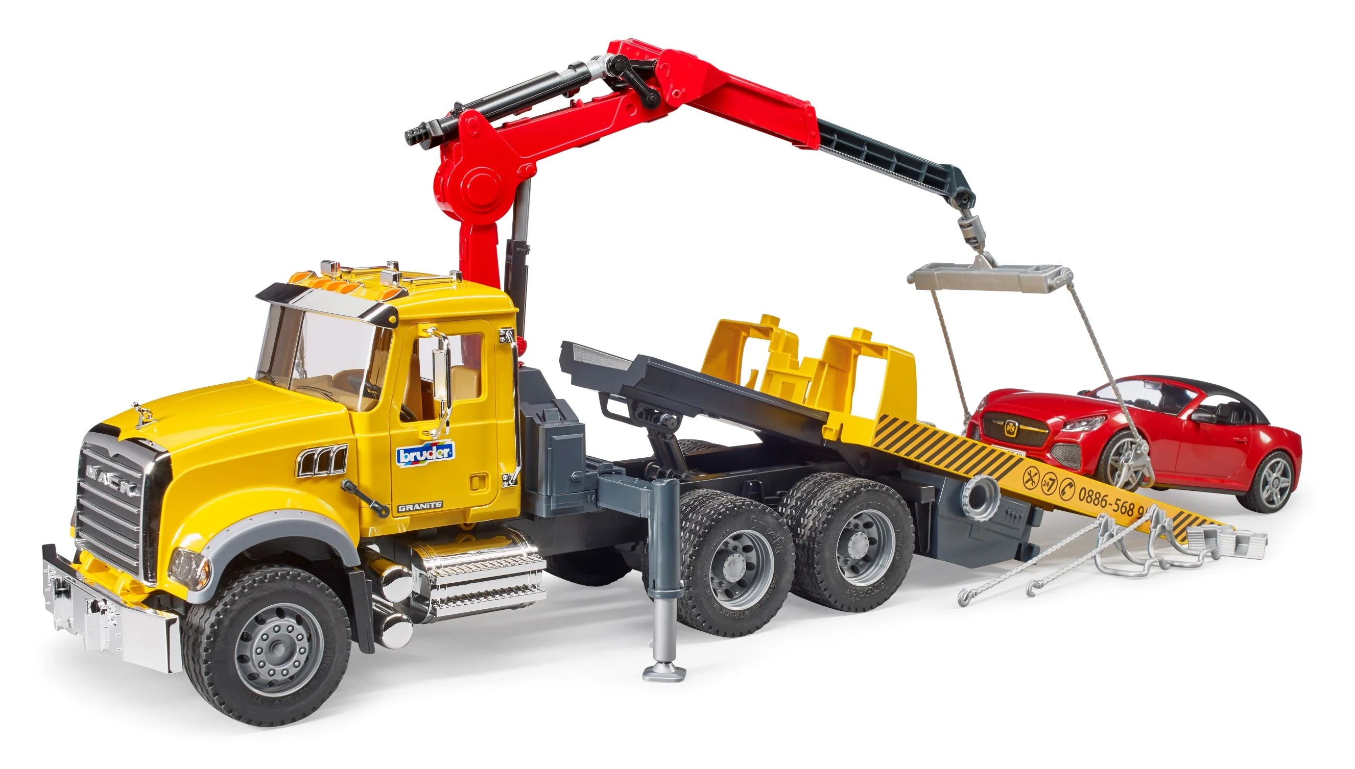 Mack Granite Tow Truck w Roadster