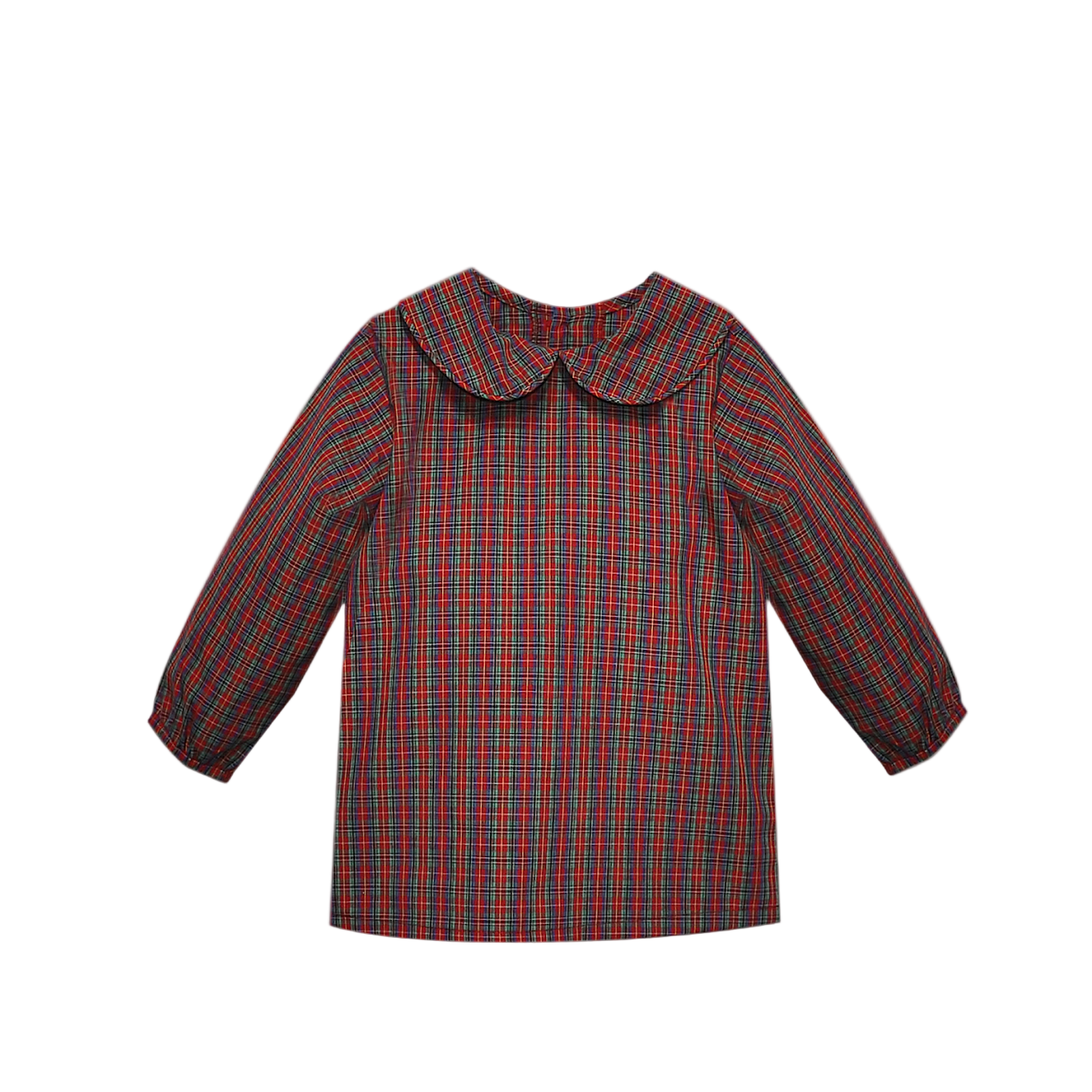 Teagan Red Plaid Top