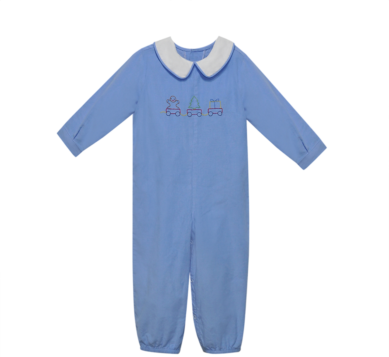 Blue Lyndon Christmas Long Romper
