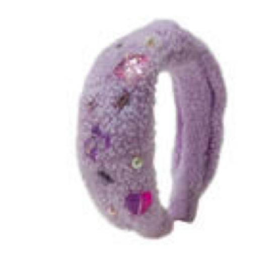 Lavender Sherpa Charm Headband