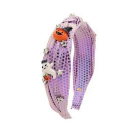 Shimmer Star Halloween Charm Knot Headband