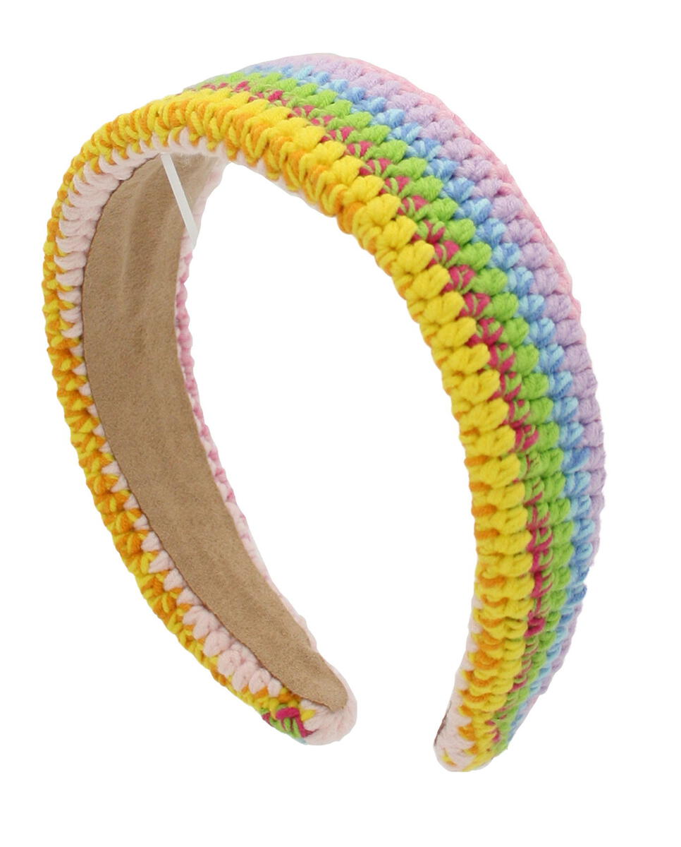 Multicolor Crochet Flat Headband