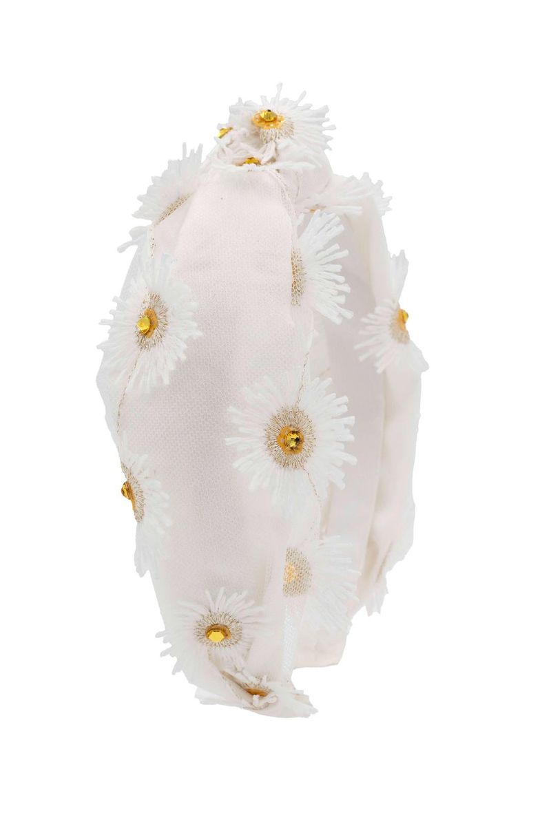 Crystallized 3D Daisy KnotHeadband