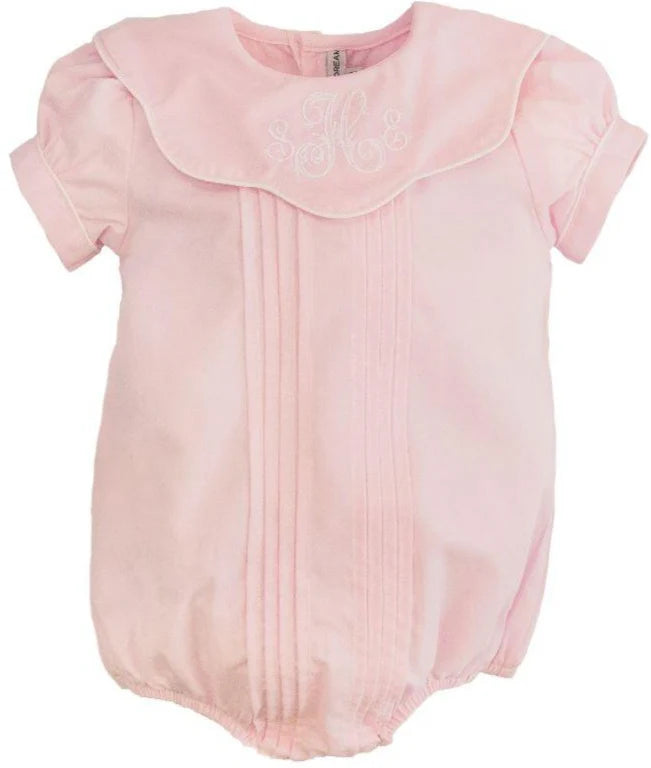 Pink Scalloped Bib Collar Bubble