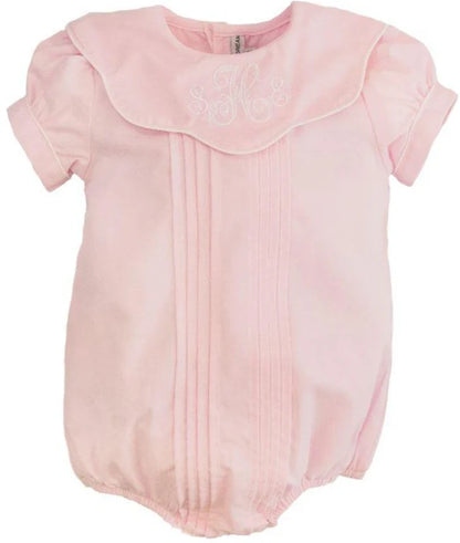 Pink Scalloped Bib Collar Bubble