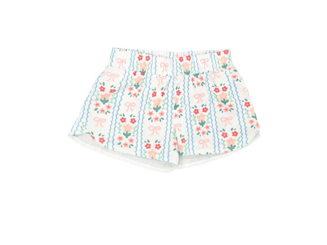 Floral Bow Stretchy Short