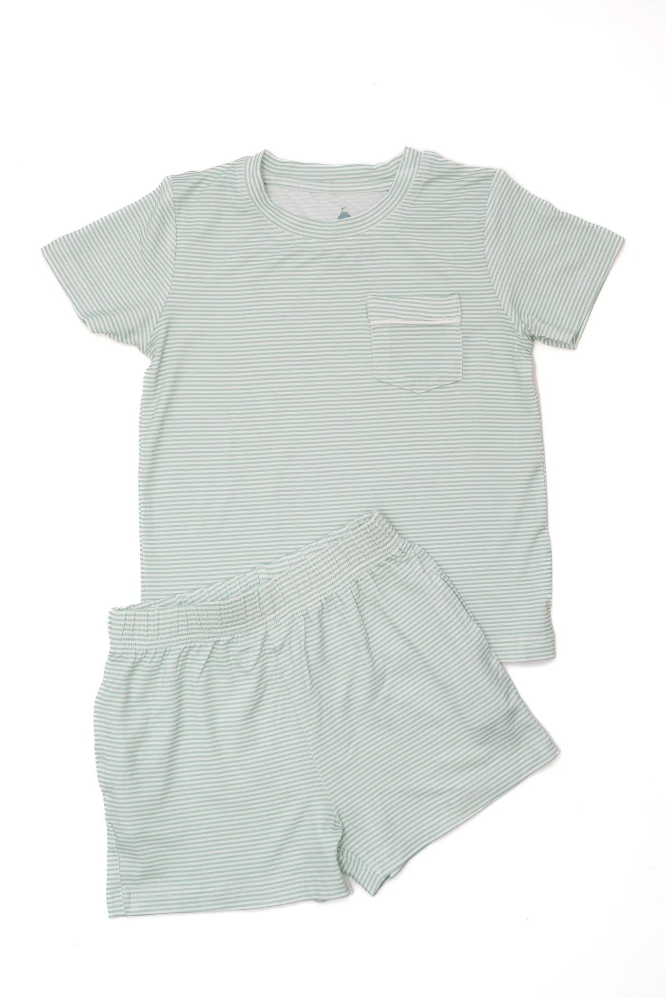 Mini-Stripe Shorts &amp; T-Shirt Set