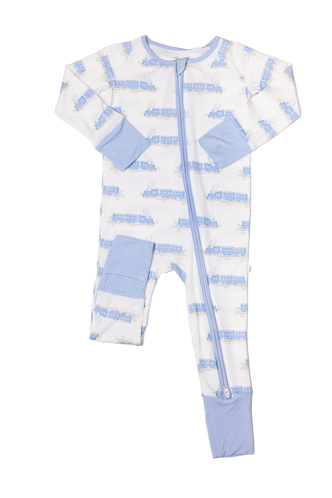 Train Sleep Romper Zip