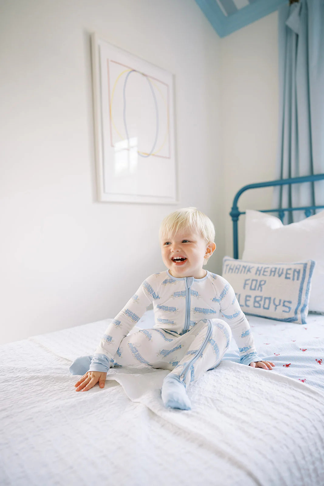 Train Sleep Romper Zip