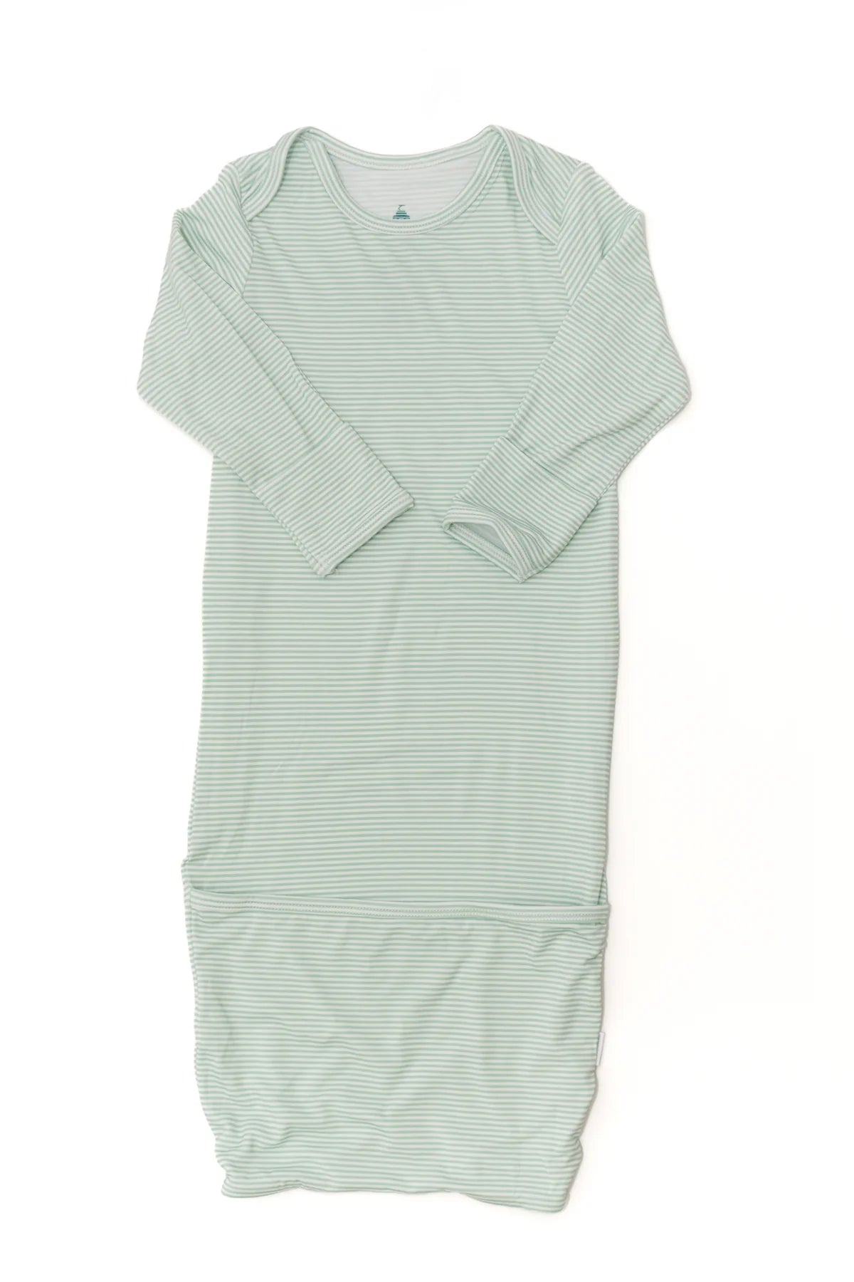 Mini-Stripe Newborn Gown