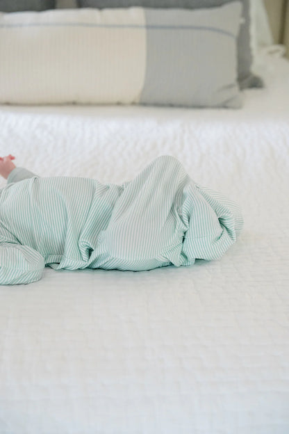 Mini-Stripe Newborn Gown