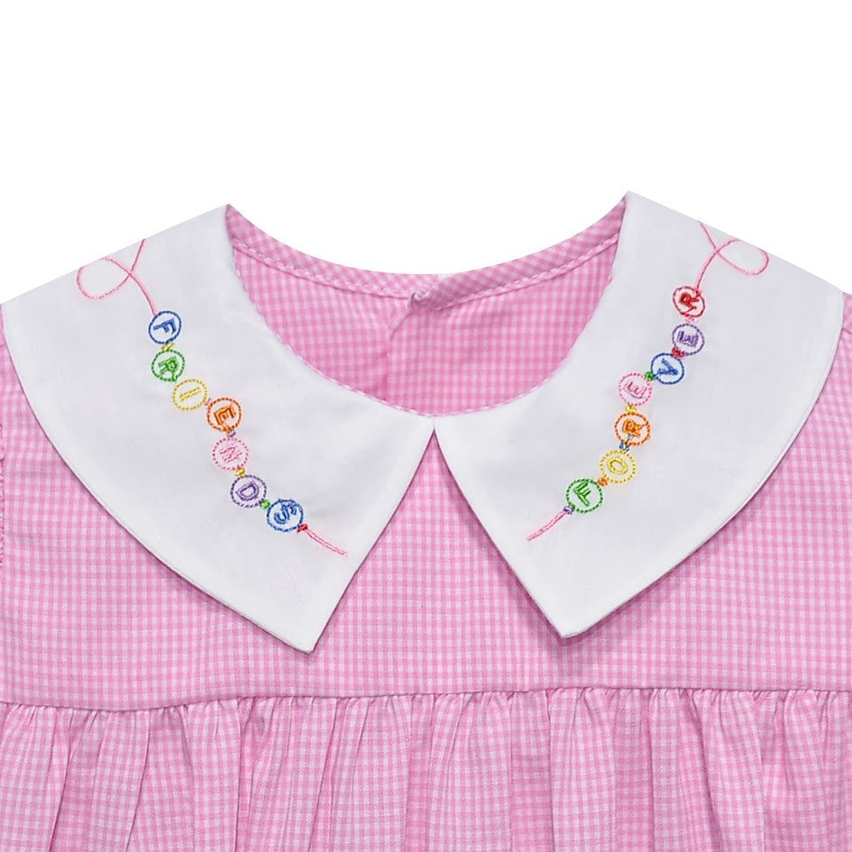 Pink Reagan Dress- Friendship Bracelet
