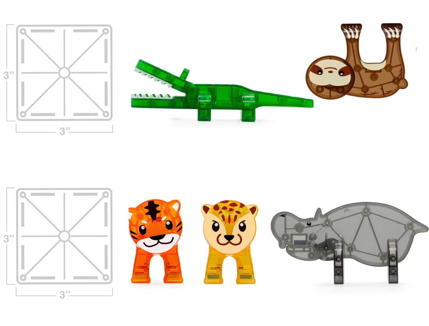 Jungle Animals 25-Piece Set