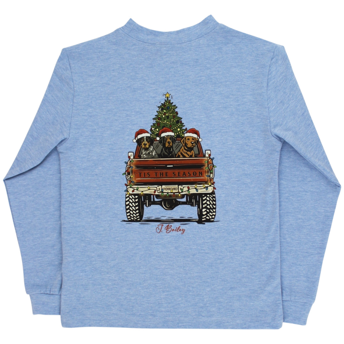 Long Sleeve Logo Tee - Christmas Pups