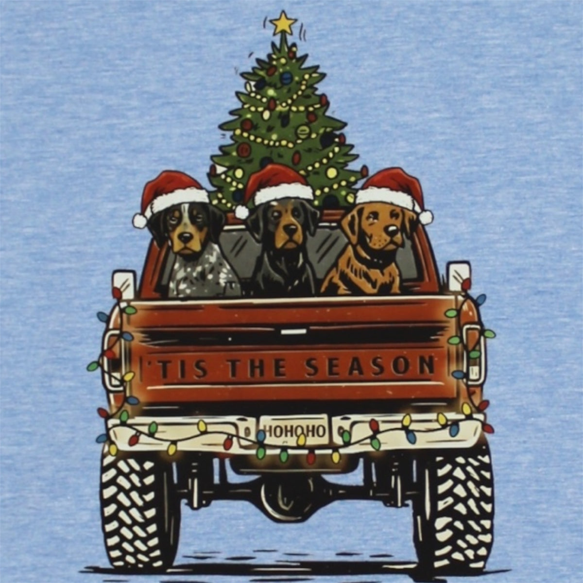 Long Sleeve Logo Tee - Christmas Pups