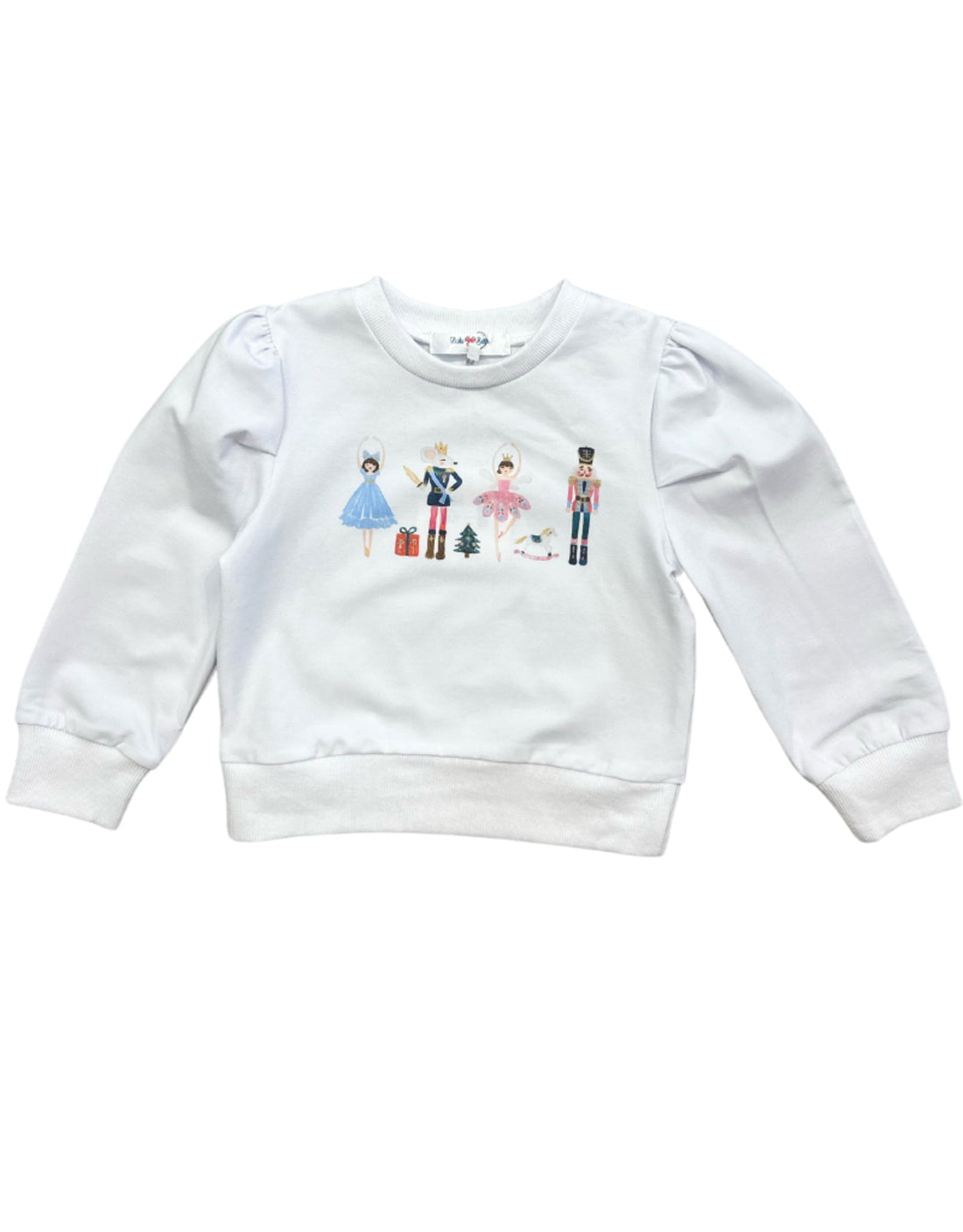 A holiday classic with the sweetest twist! Our Nutcracker Puff Sleeve Top is made for merry moments all season long. With its charming nutcracker print and darling puff sleeves, this piece is just as picture-perfect as it is comfortable.