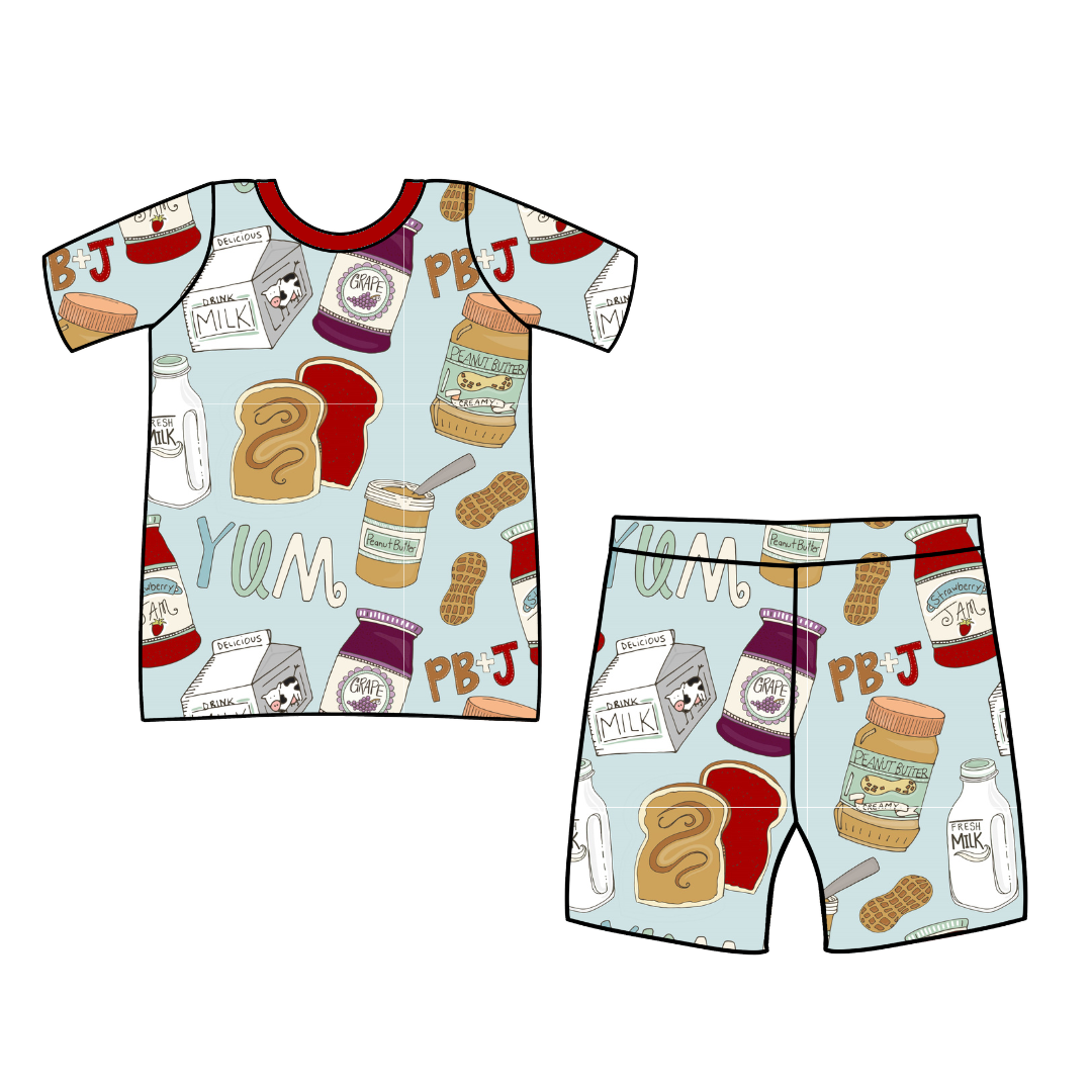 PB&amp;J Short Sleeve Pajamas
