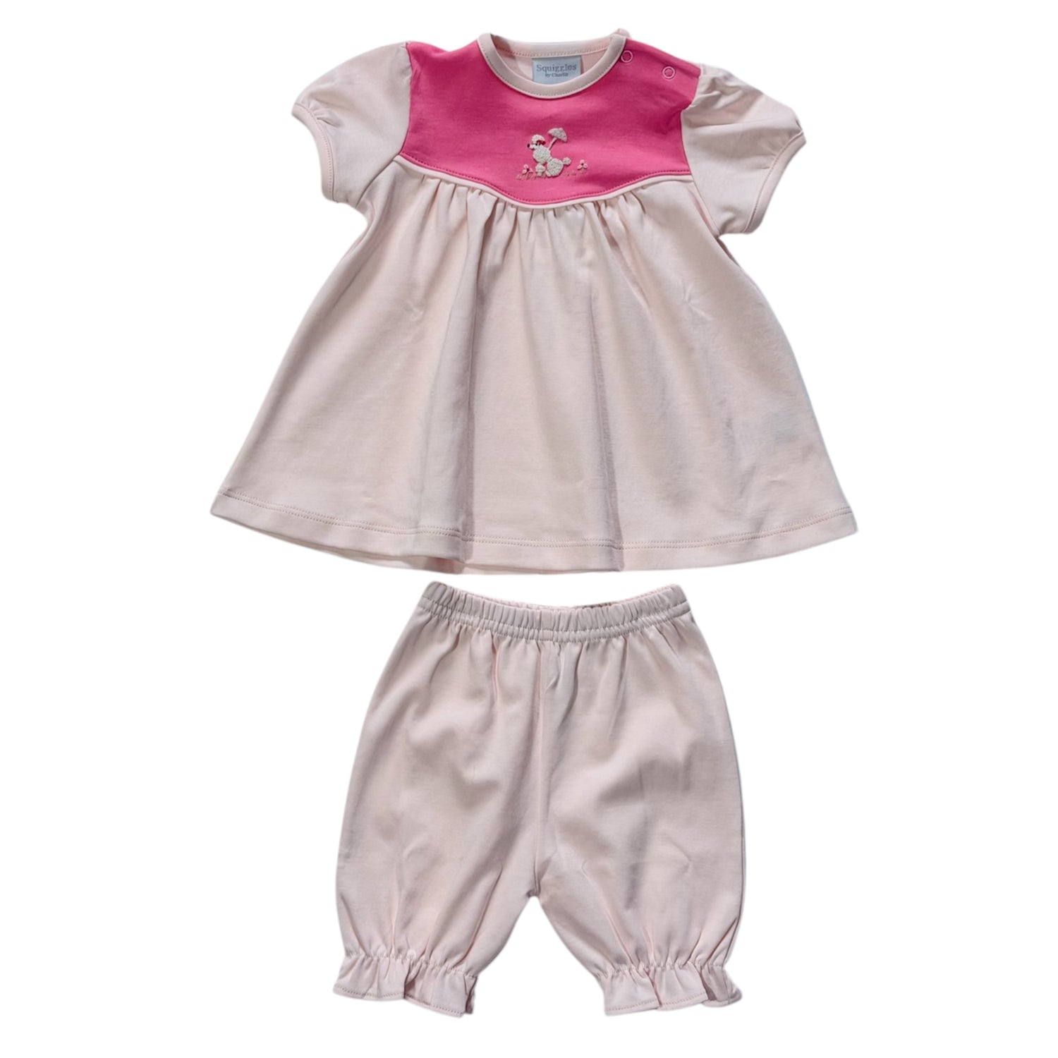 Pink Poodle Bloomer Set