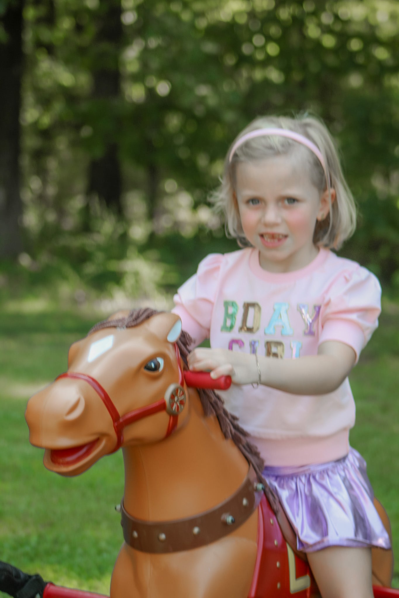 BDAY Girl Sequin Patch Top
