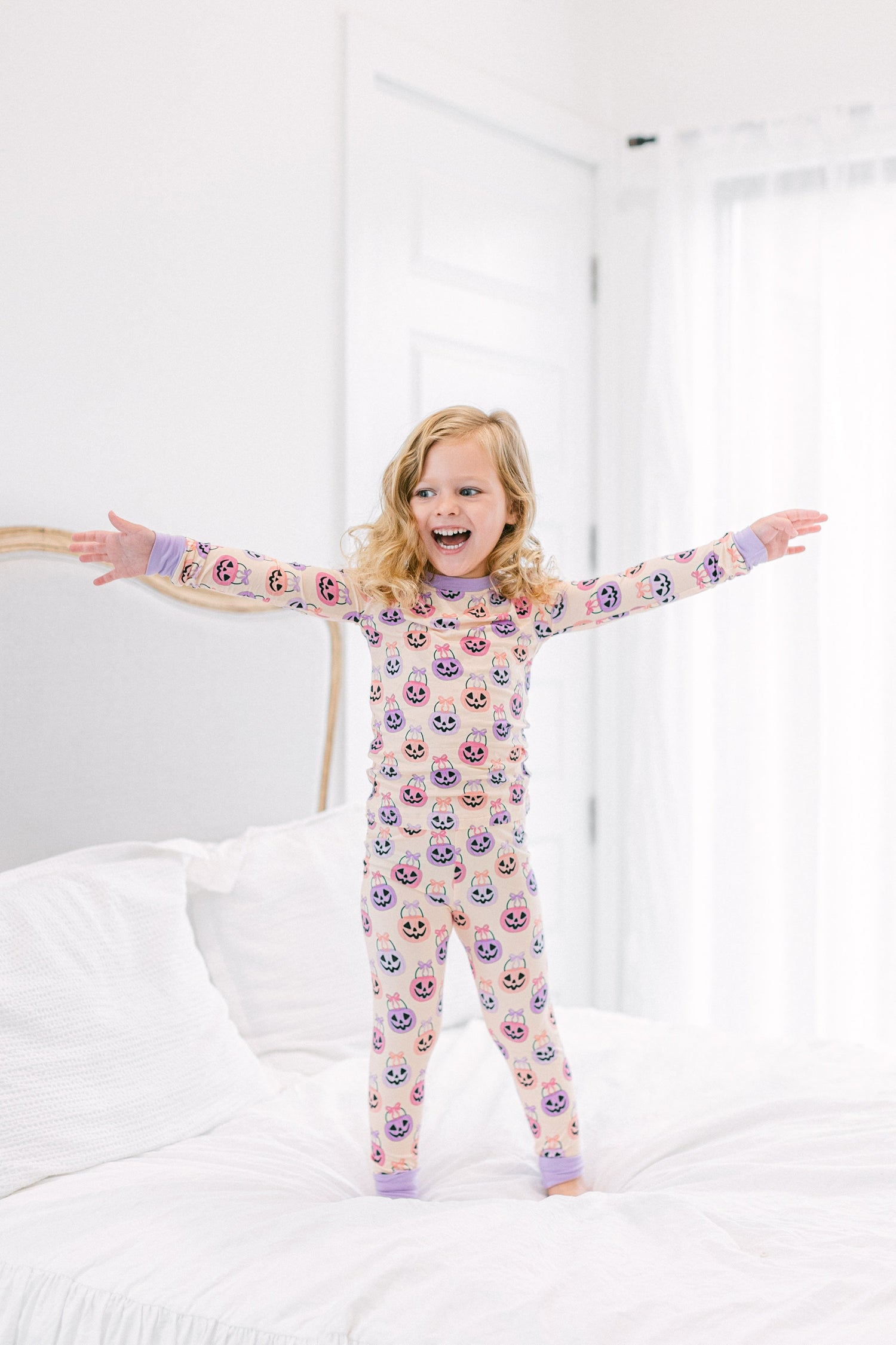 Pink Halloween Bucket Premium PJ Set