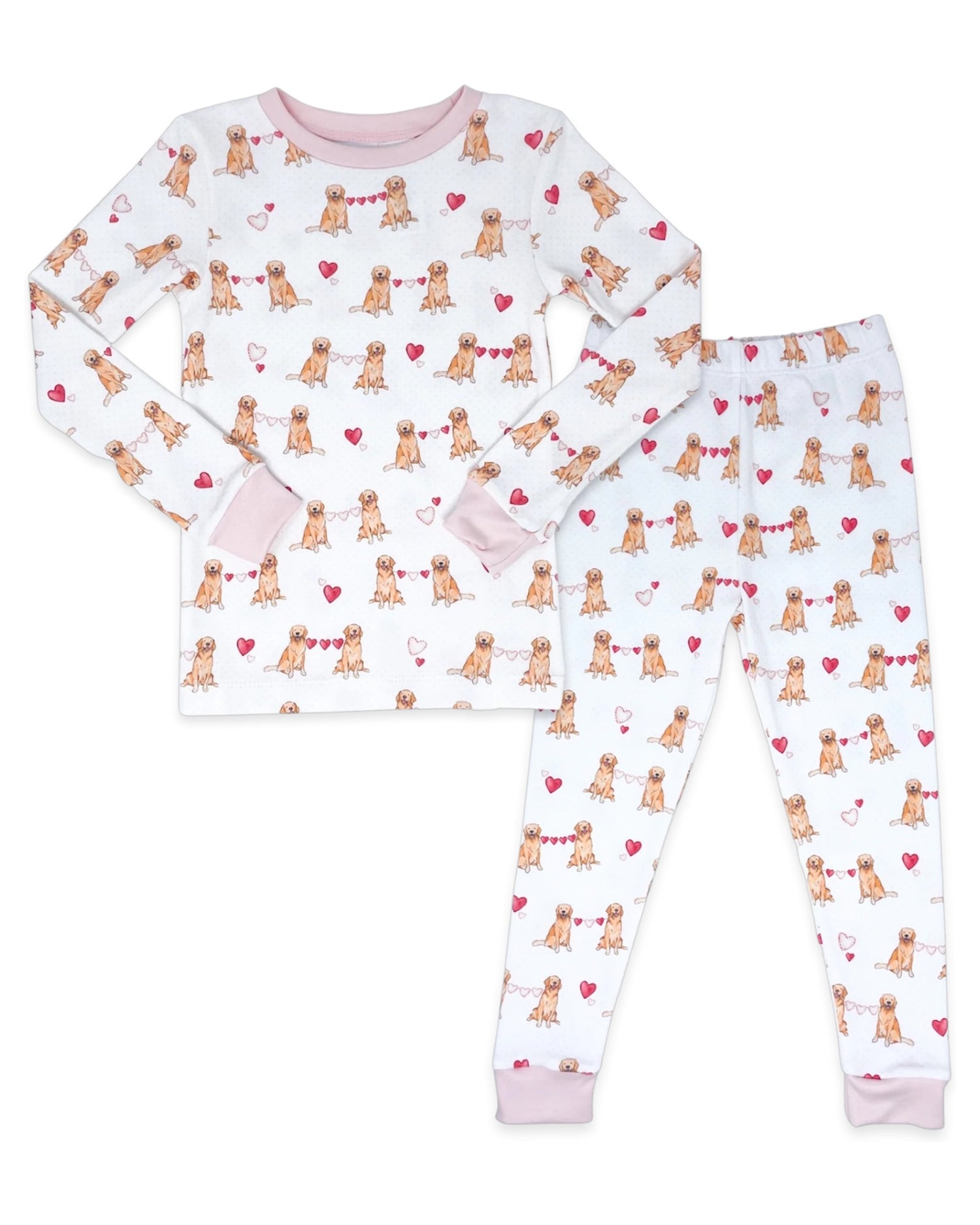Puppy Love Pajama Set - Pink