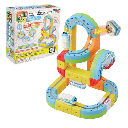 Rail Cube: Magnetic Monorail Starter Set