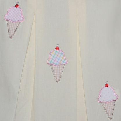 Scoop up something sweet with the Reesee Bloomer Set! This darling outfit features a flutter-sleeve top in pastel yellow, delicately embroidered with adorable ice cream cones in soft sherbet shades. Paired with matching bloomers for an easy, breezy outfit that’s as cute as it is comfy. A must-have for the girly girl who loves sprinkles and sunshine.