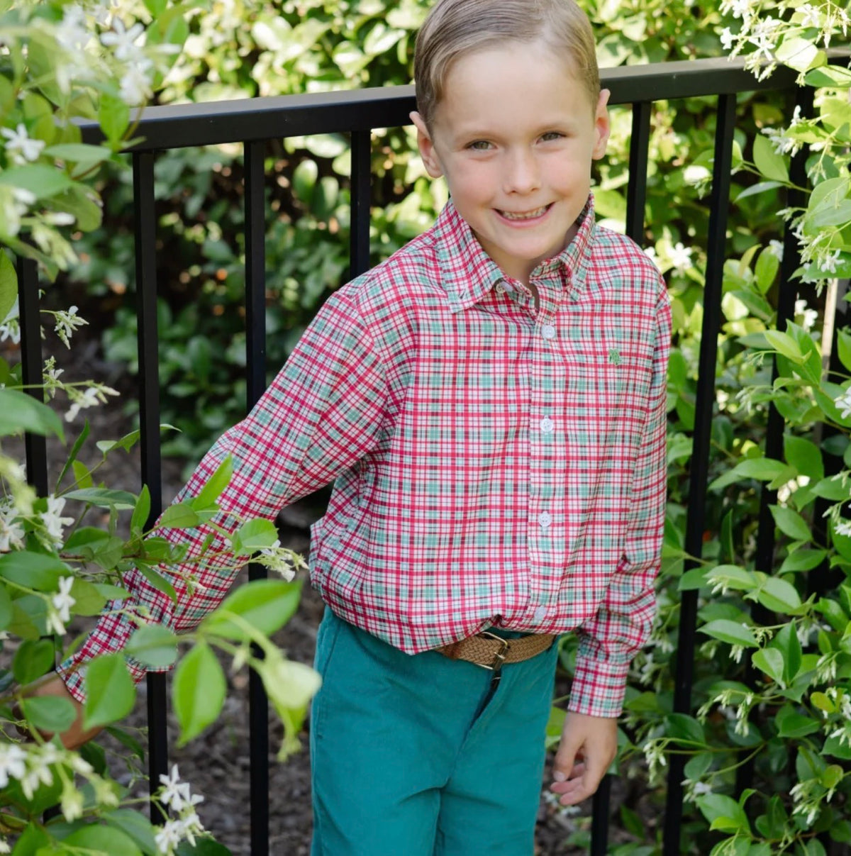 Performance Roscoe Button Down Shirt - Jolly Plaid