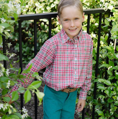 Performance Roscoe Button Down Shirt - Jolly Plaid