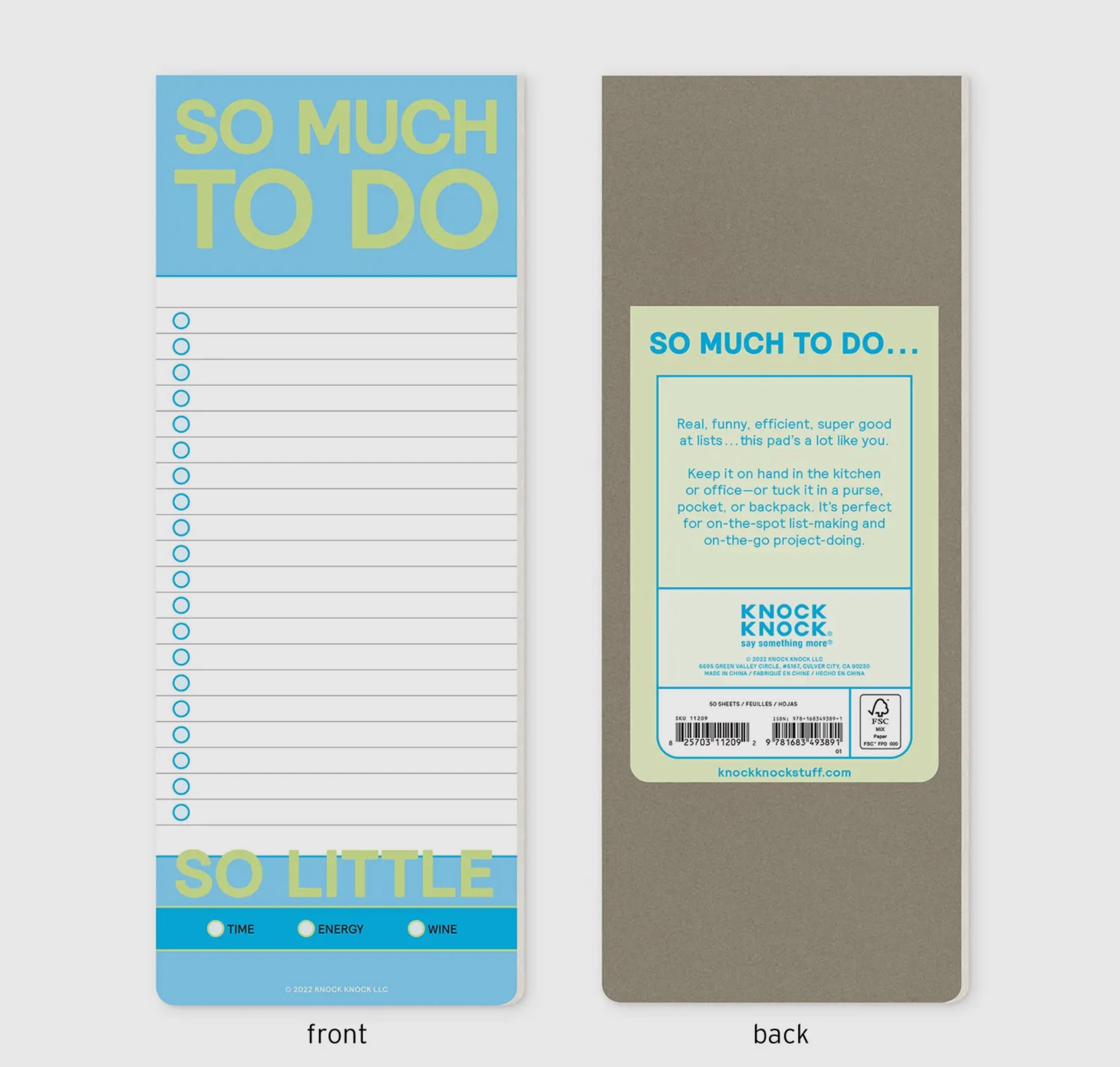 So Much To Do Make-A-List Pad