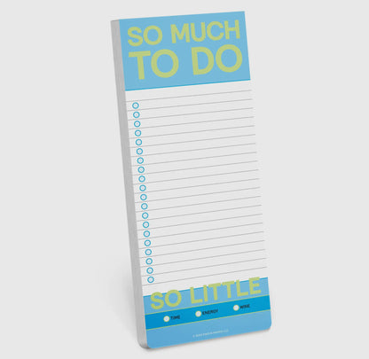 So Much To Do Make-A-List Pad